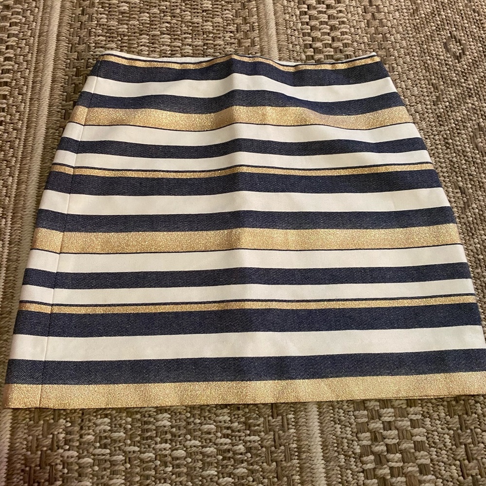 Jcrew new striped skirt